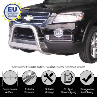 Frontbügel EDELSTAHL passend für CHEVROLET...