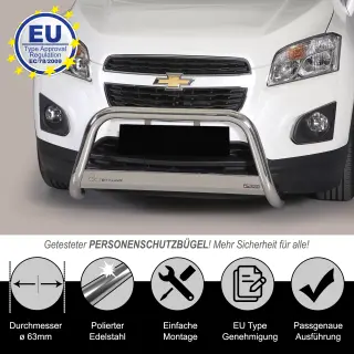 Frontbügel EDELSTAHL passend für CHEVROLET TRAX...