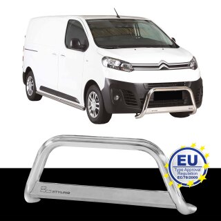 Frontbügel EDELSTAHL passend für CITROEN JUMPY SPACE TOURER ab 2016 Chrome