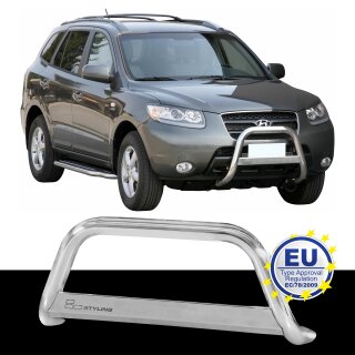 Frontbügel EDELSTAHL passend für HYUNDAI SANTA FE 2006 bis 2010 Chrome