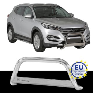 Frontbügel EDELSTAHL passend für HYUNDAI TUCSON 2015 bis 2017 Chrome