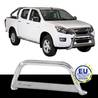 Frontbügel EDELSTAHL passend für ISUZU D-MAX D.C. 2007 bis 2019 Chrome