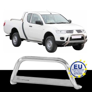 Frontbügel EDELSTAHL passend für MITSUBISHI L200 DOUBLE/CLUB CAB 2010-2015