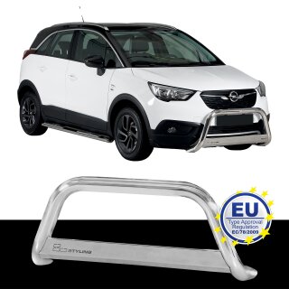 Frontbügel EDELSTAHL passend für OPEL CROSSLAND X ab 2017 Chrome