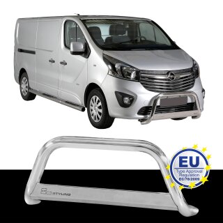 Frontbügel EDELSTAHL passend für OPEL VIVARO 2014 bis 2018 Chrome