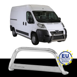 Frontbügel EDELSTAHL passend für PEUGEOT BOXER 2006 bis 2013 Chrome