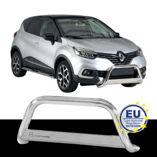 Frontbügel EDELSTAHL passend für RENAULT CAPTUR ab 2018 Chrome