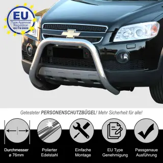 Frontbügel EDELSTAHL passend für CHEVROLET...