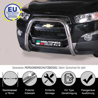 Frontbügel EDELSTAHL passend für CHEVROLET...