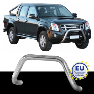 Frontbügel EDELSTAHL passend für ISUZU D-MAX DOUBLE CAB 2007 bis 2012 Ø76mm