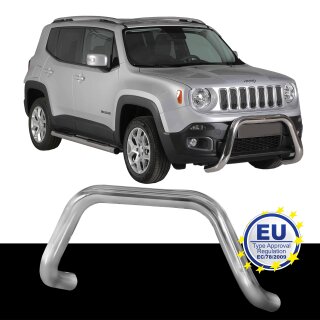 Frontbügel EDELSTAHL passend für JEEP RENEGADE 2014 bis 2017 Ø76mm