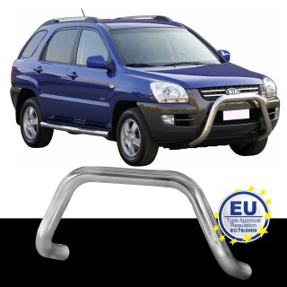 Frontbügel EDELSTAHL passend für KIA SPORTAGE 2004 bis 2008 Ø76mm