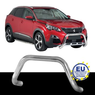 Frontbügel EDELSTAHL passend für PEUGEOT 3008 ab 2018 Ø76mm