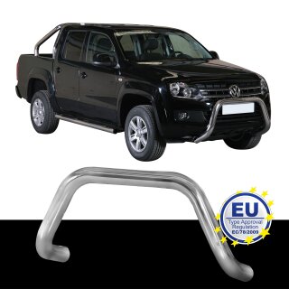 Frontbügel EDELSTAHL passend für VW AMAROK Highline ab 2010 / V6 ab 2016 Ø76mm