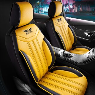 Sitzbezüge passend für Audi A4 (Sonnengelb) - RoyalClass