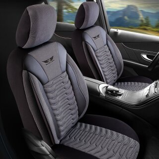 Hochwertige Sitzbezüge für BMW X1 (Dark-Grau) - RoyalClass