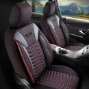 Sitzbez&uuml;ge passend f&uuml;r f&uuml;r Audi A2 (Ruby-Schwarz)
