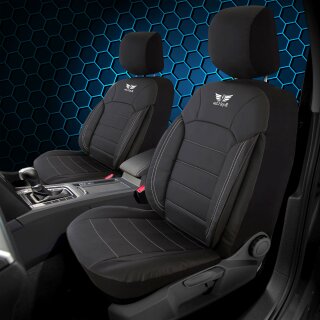 Sitzbezüge passend für für Audi A3 (Schwarz-Weiß)