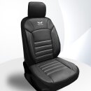 Sitzbez&uuml;ge passend f&uuml;r f&uuml;r Audi A4 (Schwarz-Wei&szlig;)