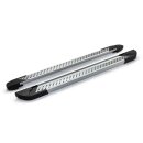 Trittbretter passend f&uuml;r Ford Ranger ab 2015 (Model: VISO, Farbe: Silber) mit ABE