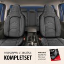 Sitzbez&uuml;ge (Pilot) passend f&uuml;r Audi A3 (Grau) 3.4 Komplett