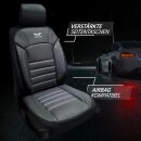 Sitzbez&uuml;ge passend f&uuml;r f&uuml;r Toyota Auris (Schwarz-Wei&szlig;)