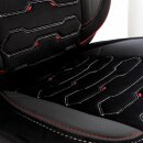 Sitzbez&uuml;ge passend f&uuml;r f&uuml;r Jaguar XF (Schwarz-Rot Class)