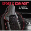 Sitzbez&uuml;ge passend f&uuml;r f&uuml;r Kia Sportage (Schwarz-Rot Class)