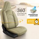 Sitzbez&uuml;ge (Pilot) passend f&uuml;r Renault Modus (Beige) 3.3 Komplett