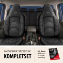 Sitzbez&uuml;ge passend f&uuml;r SKA Sitze (Wohnmobil) (Schwarz-Grau) Pilot 3.1