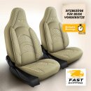 Sitzbez&uuml;ge (Pilot) passend f&uuml;r VW Crafter (Beige) 3.3 Komplett