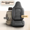 Sitzbez&uuml;ge (Pilot) passend f&uuml;r Renault Captur (Grau) 3.4 Komplett