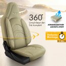 Sitzbez&uuml;ge (Pilot) passend f&uuml;r Mercedes Benz GLE-Klasse (Beige) 3.3 Komplett