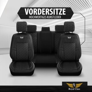Dciustfhe Auto Full Set Leder Sitzbezügesets, für Ford Fiesta MK7