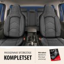 Sitzbez&uuml;ge (Pilot) passend f&uuml;r Volvo V90 (Grau) 3.4 Komplett