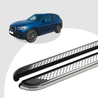 Trittbretter passend für BMW X3 ab 09/2010-12/2017 (Model: MYDO, Farbe: Chrom) mit ABE