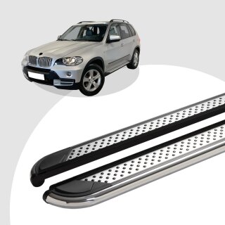 Trittbretter passend für BMW X5 ab 05/2000-02/2007 (Model: MYDO, Farbe: Chrom) mit ABE