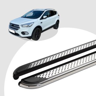 Trittbretter passend für Ford Kuga ab 2012-2019 (Model: MYDO, Farbe: Chrom) mit ABE