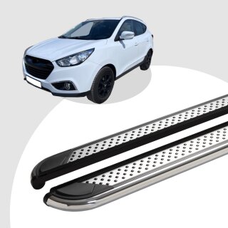 Trittbretter passend für Hyundai iX35 ab 08/2009-07/2015 (Model: MYDO, Farbe: Chrom) mit ABE