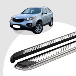 Trittbretter passend für Kia Sorento ab 11/2009-12/2014 (Model: MYDO, Farbe: Chrom) mit ABE