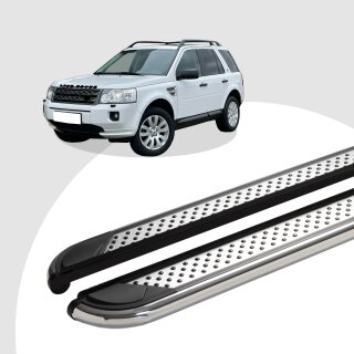 Trittbretter passend für Land Rover Freelander 10/2006-10/2014 (Model: MYDO, Farbe: Chrom) ABE