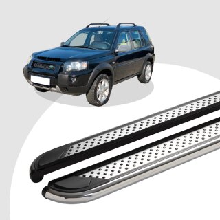 Trittbretter passend für Land Rover Freelander 02/1998-10/2006 (Model: MYDO, Farbe: Chrom) ABE