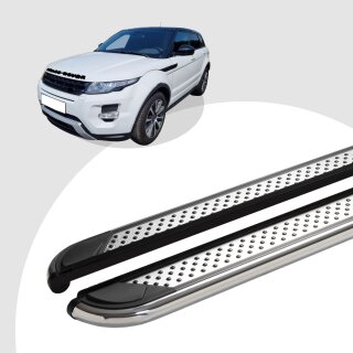 Trittbretter passend für Land Rover Evoque 06/2011-12/2018 (Model: MYDO, Farbe: Chrom) ABE