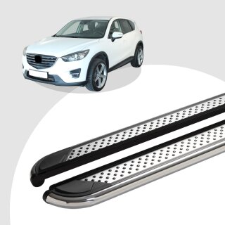 Trittbretter passend für Mazda CX-5 ab 11/2011-03/2017 (Model: MYDO, Farbe: Chrom) mit ABE