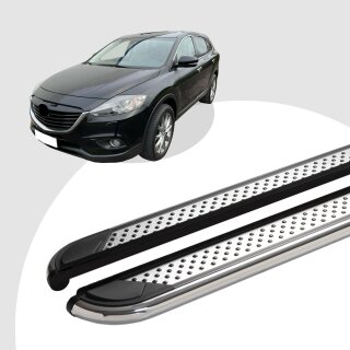 Trittbretter passend für Mazda CX-9 ab 01/2007-12/2015 (Model: MYDO, Farbe: Chrom) mit ABE