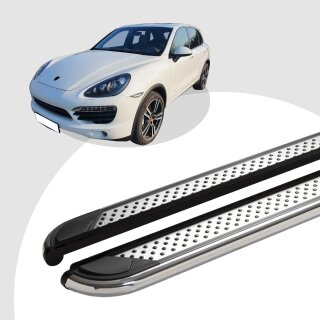 Trittbretter passend für Porsche Cayenne 06/2010-12/2017 (Model: MYDO, Farbe: Chrom) mit ABE