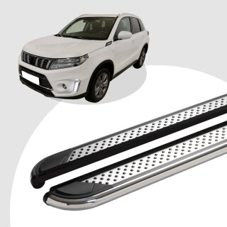 Trittbretter passend für Suzuki Vitara ab 02/2015 (Model: MYDO, Farbe: Chrom) mit ABE