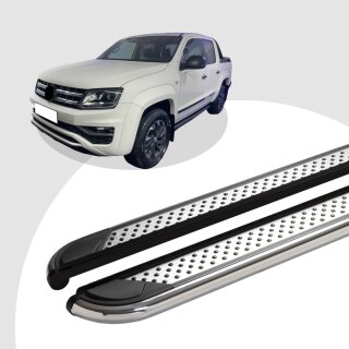 Trittbretter passend für VW Amarok ab 09/2010 (Model: MYDO, Farbe: Chrom) mit ABE