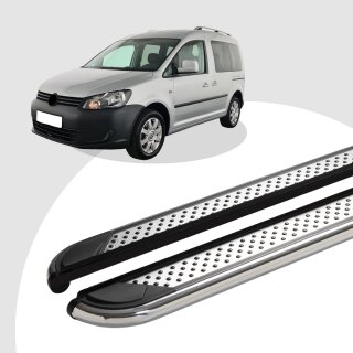 Trittbretter passend für VW Caddy ab 03/2004-05/2015 (Model: MYDO, Farbe: Chrom) mit ABE