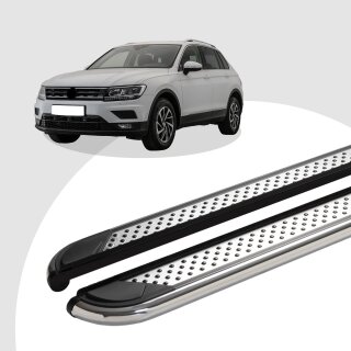 Trittbretter passend für VW Tiguan ab 01/2016 (Model: MYDO, Farbe: Chrom) mit ABE